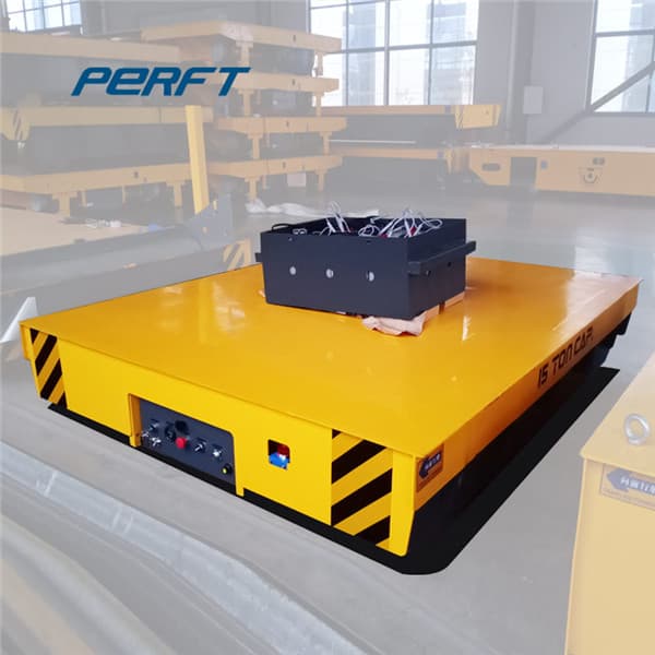 Industrial Transfer Cart On Cement Floor 25 Tons